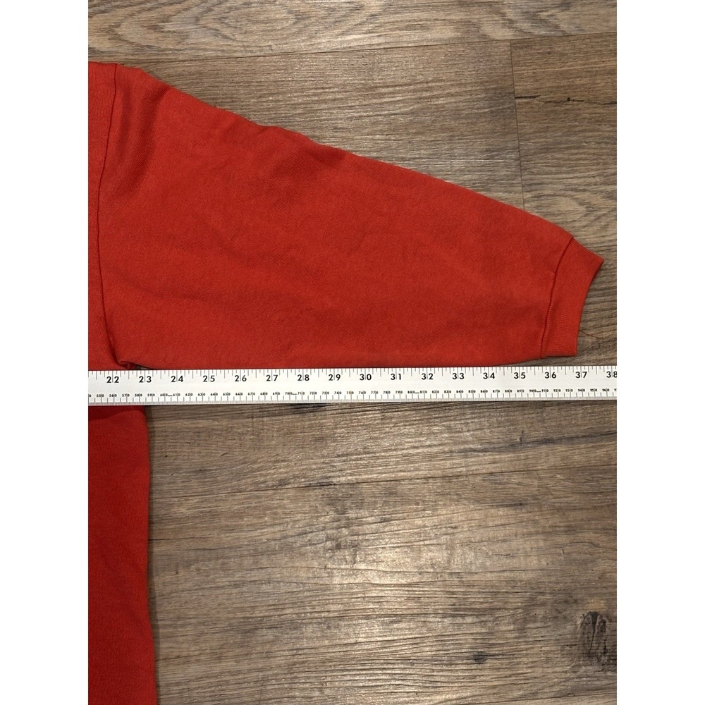 Vintage GUESS Sweatshirt 90s Y2K Triangle Southwest‎ Logo Red Boxy Crop Fits M/L - Picture 11 of 11